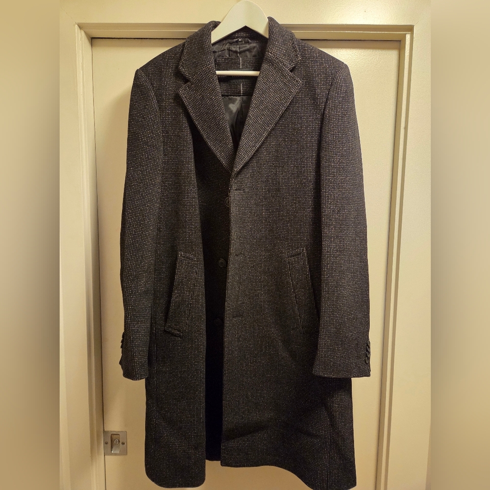 Tip Top Bellissimo Men's Classic Wool Blend Gray Coat